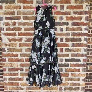 GB Girls Black Floral Dress